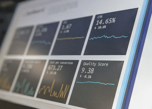 Analytical data in a dashboard